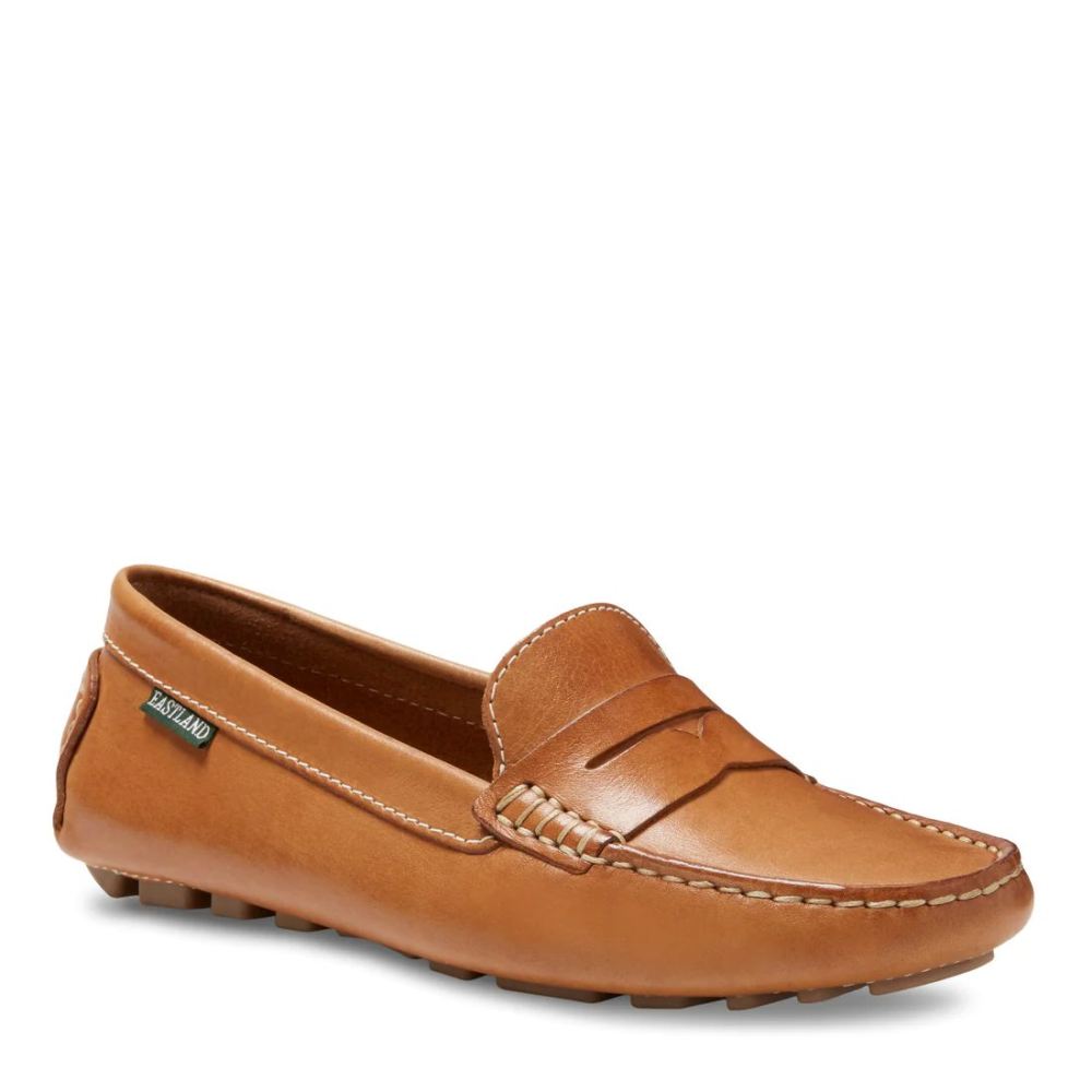 Eastland Shoes | Women's Patricia Penny Loafer Driving Moc-Camel
